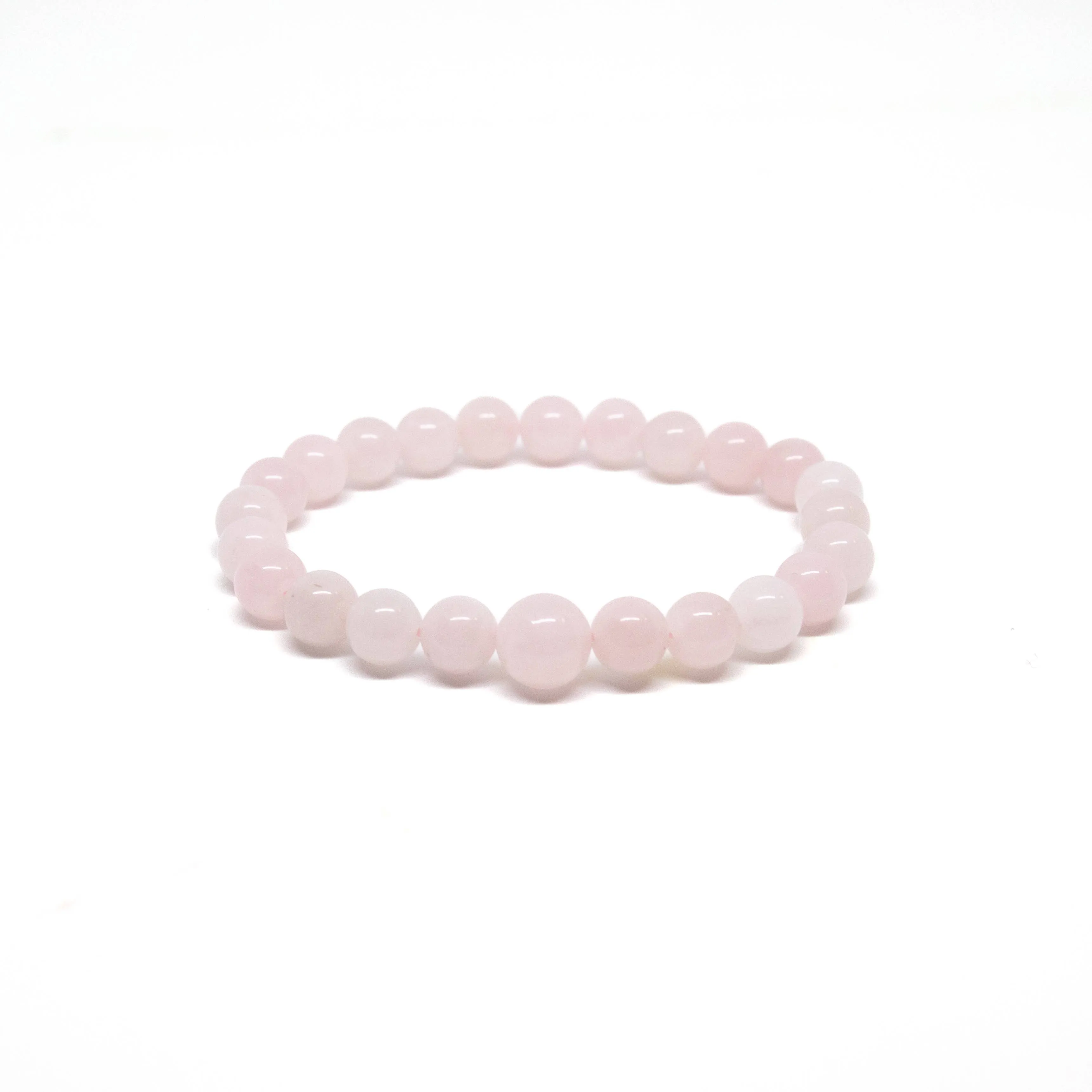 Rose Quartz Beaded Bracelet - Wrist Mala - 4mm - Kids' Size