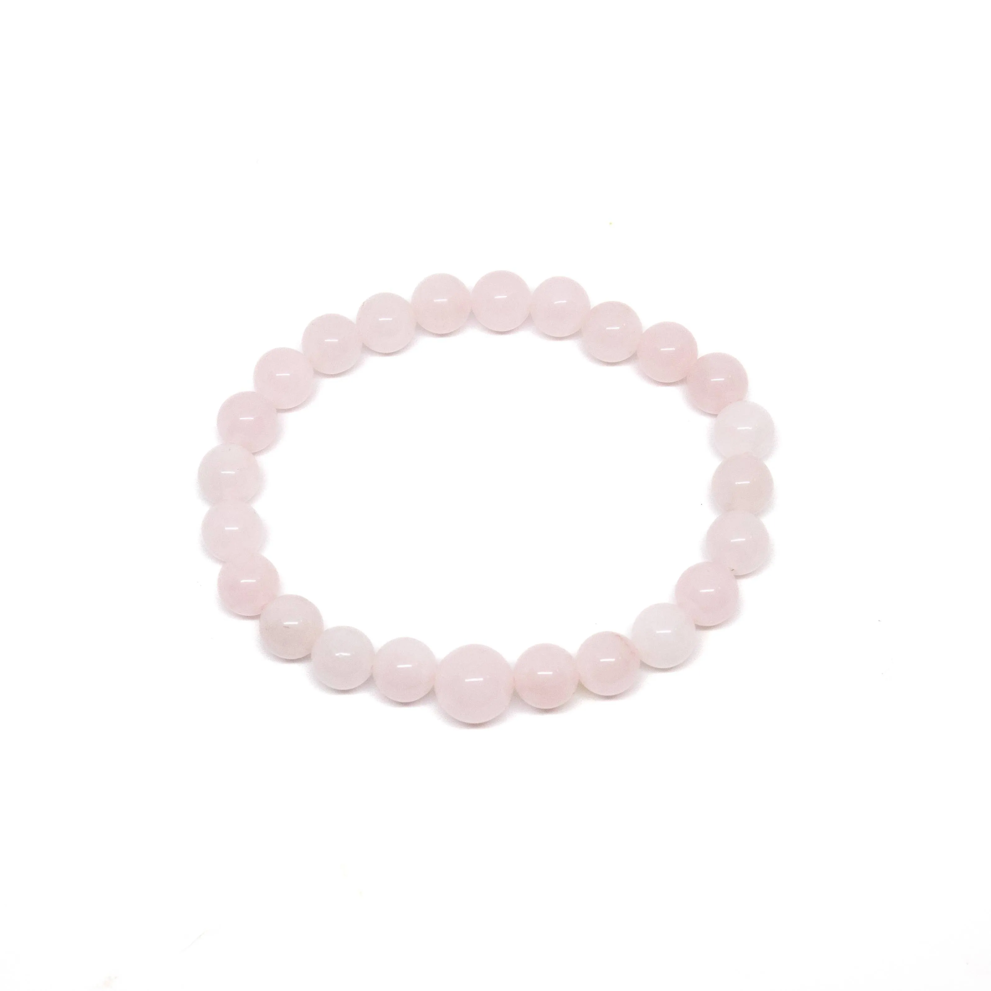 Rose Quartz Beaded Bracelet - Wrist Mala - 4mm - Kids' Size