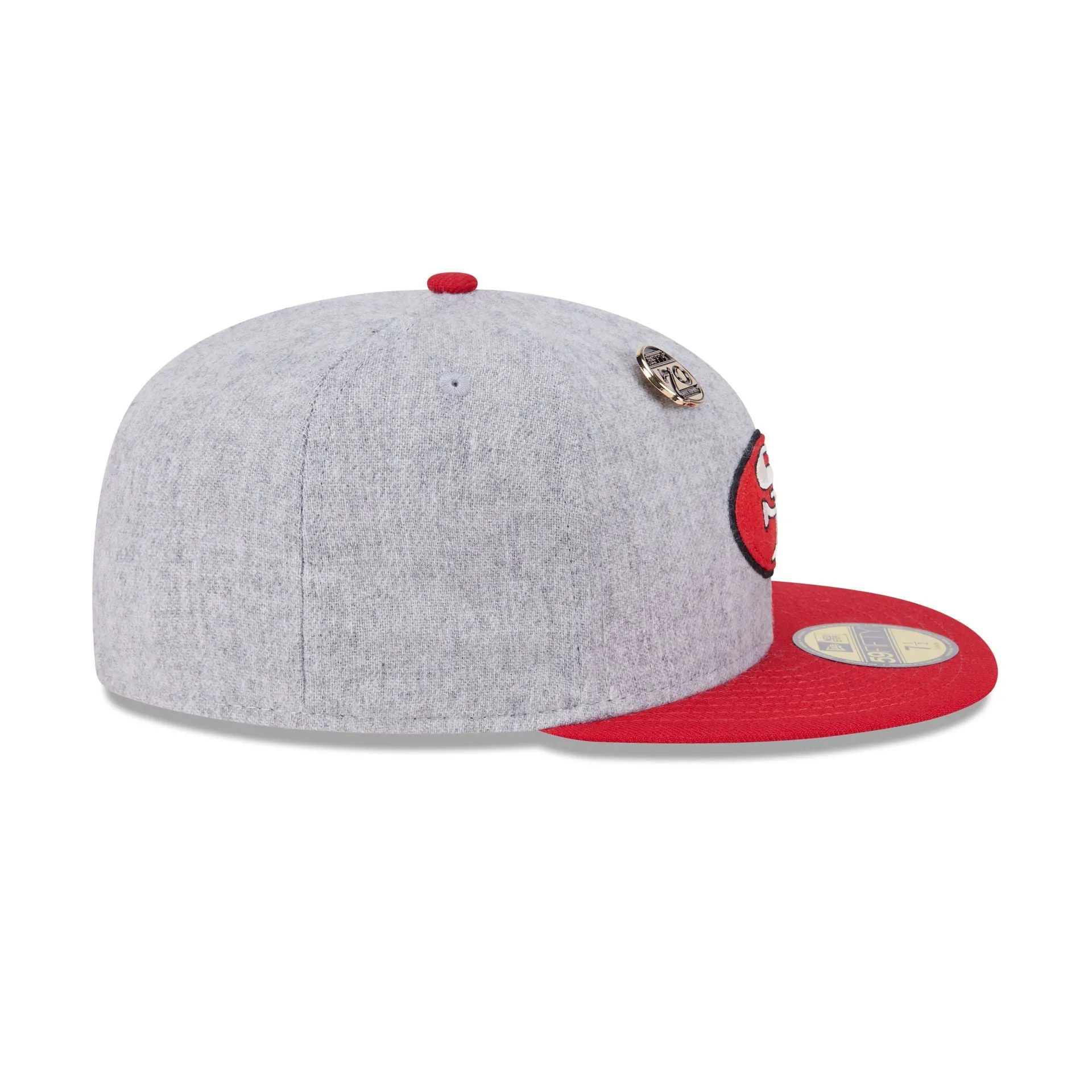 San Francisco 49ers 70th Anniversary Gray 59FIFTY Fitted Hat