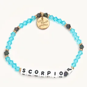 'Scorpio' Blue Beaded Bracelet S/M