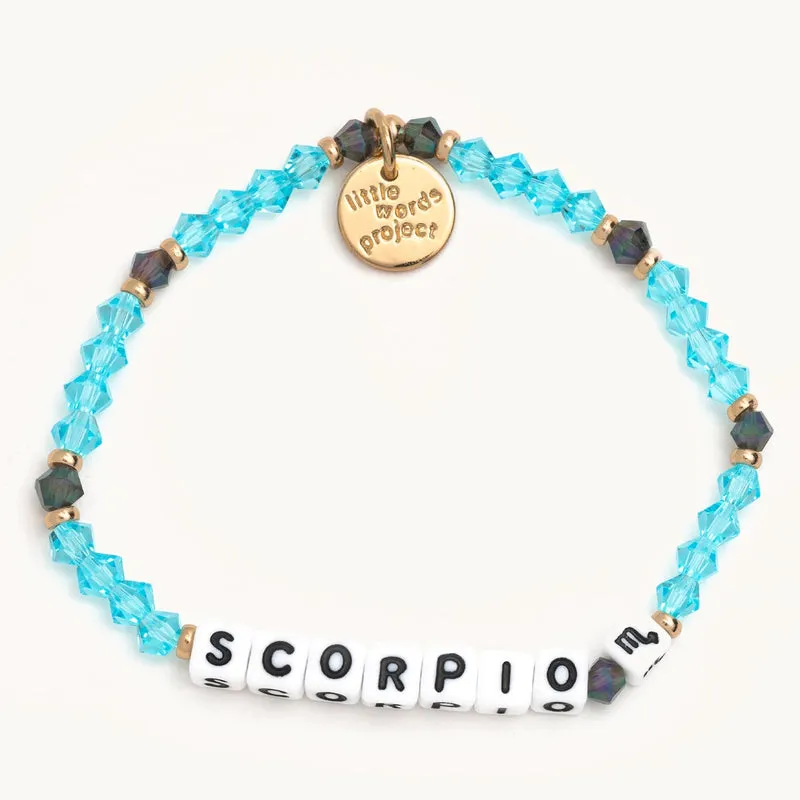 'Scorpio' Blue Beaded Bracelet S/M