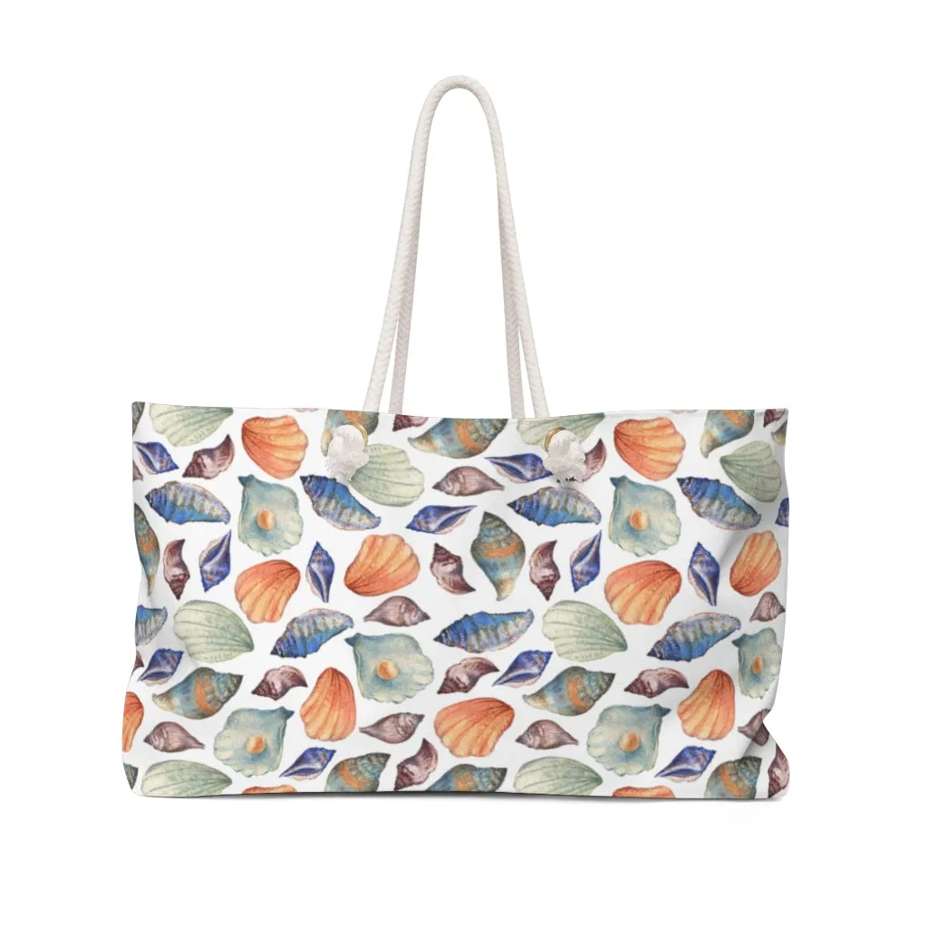 Sea Shell Bag / Sea Shell Weekender Bag / Women's Overnight Bag