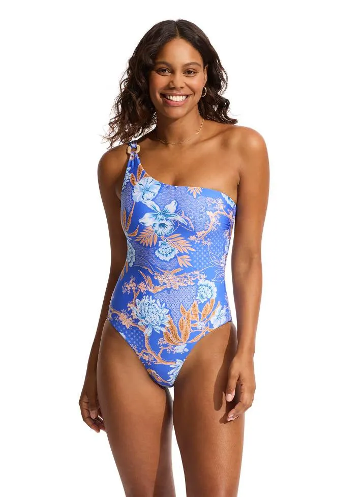 Seafolly One Shoulder One Piece - Eden