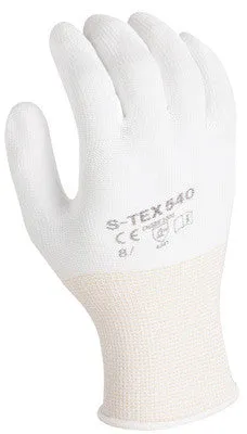 SHOWA Best Glove Size 8 SHOWA 540 13 Gauge Light Weight Cut Resistant White Polyurethane Dipped Palm Coated Work Gloves With White Seamless High Performance Polyethylene