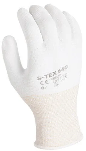 SHOWA Best Glove Size 8 SHOWA 540 13 Gauge Light Weight Cut Resistant White Polyurethane Dipped Palm Coated Work Gloves With White Seamless High Performance Polyethylene