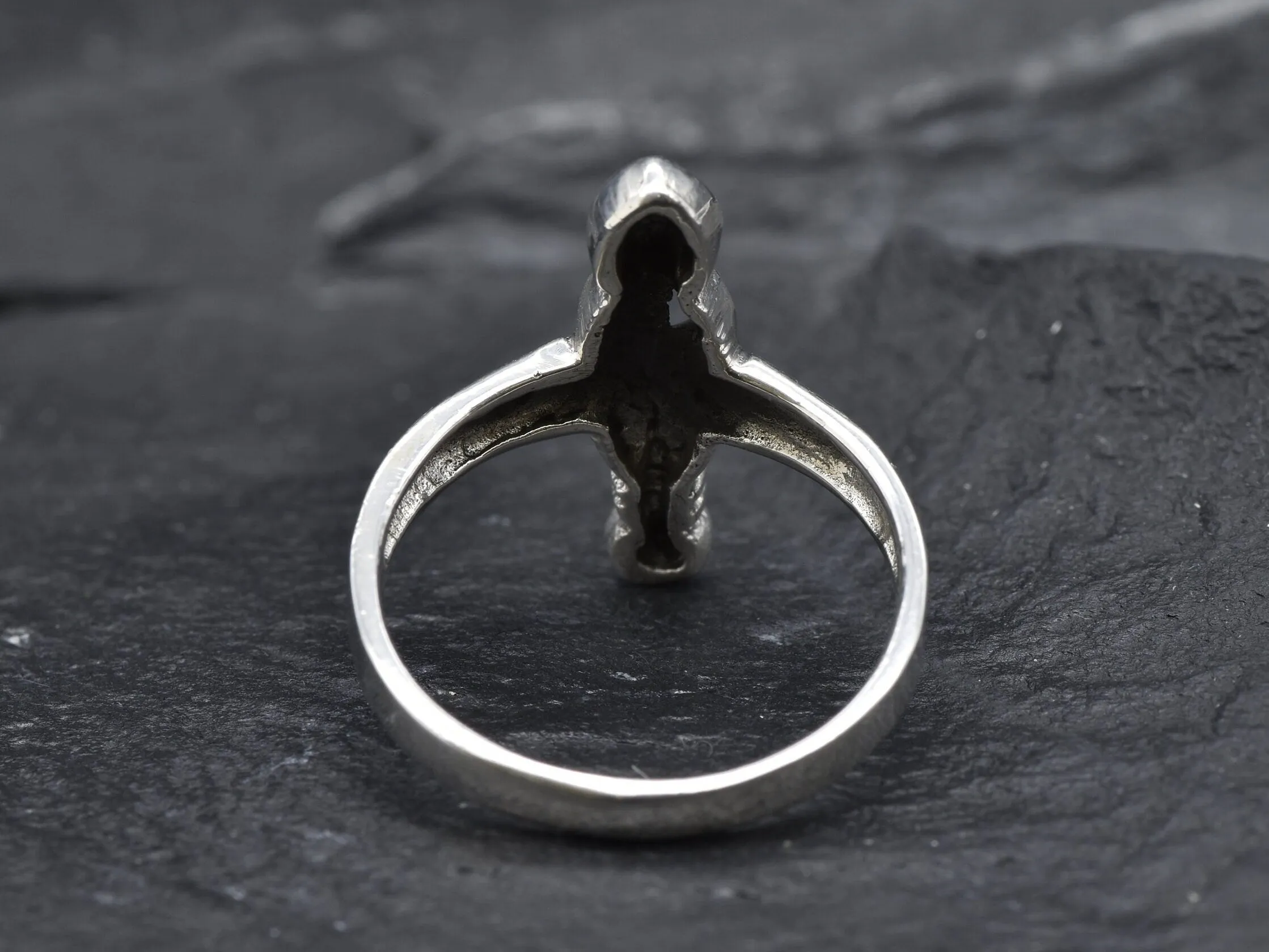 Silver Feather Ring - Feather Vintage Ring - Plume Ring