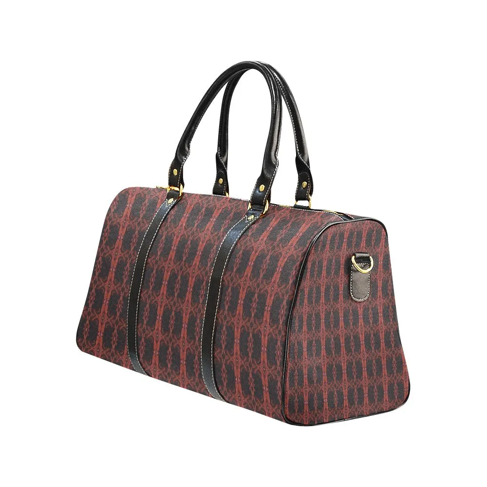 Simple Red Design Large Travel Bag