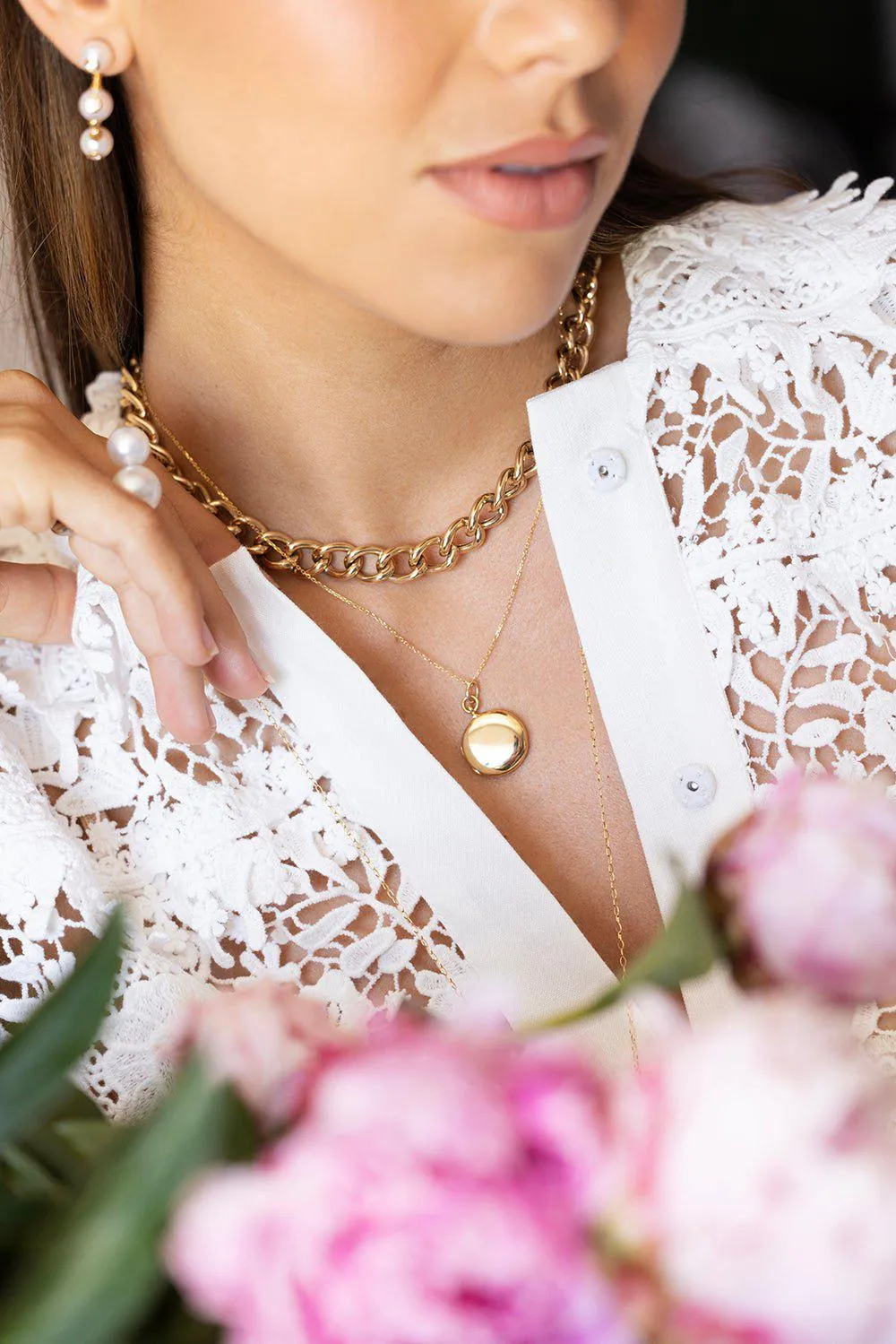 Slim Quinn Locket Necklace
