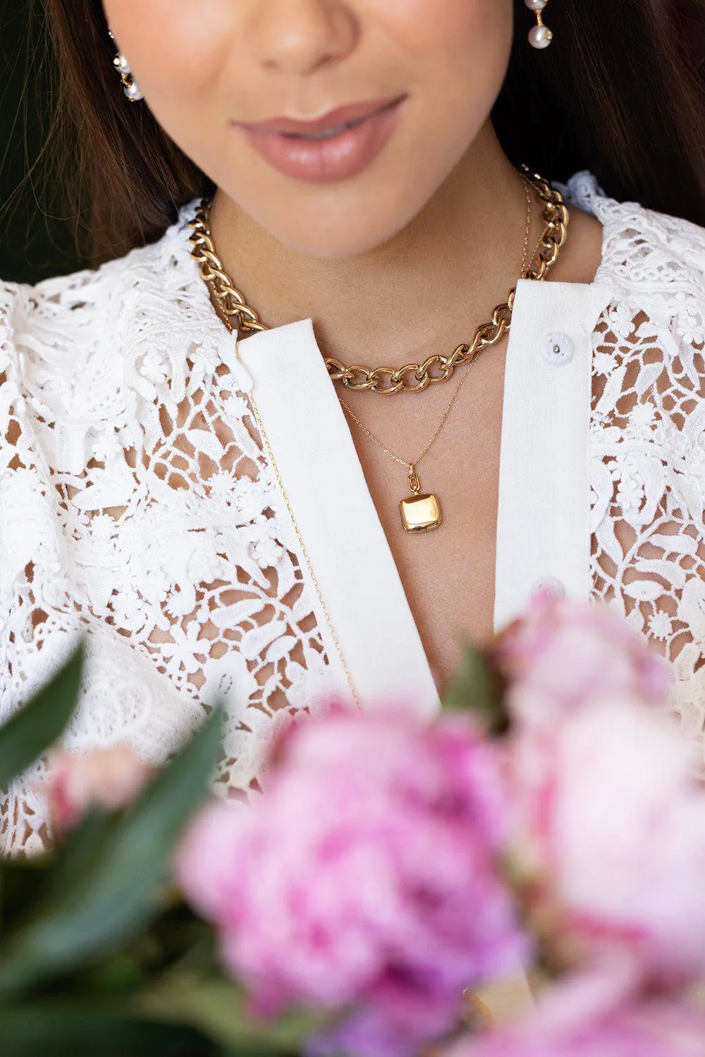 Slim Viv Locket Necklace