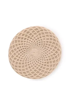 Slouchy Woven 100 Cashmere French Beret