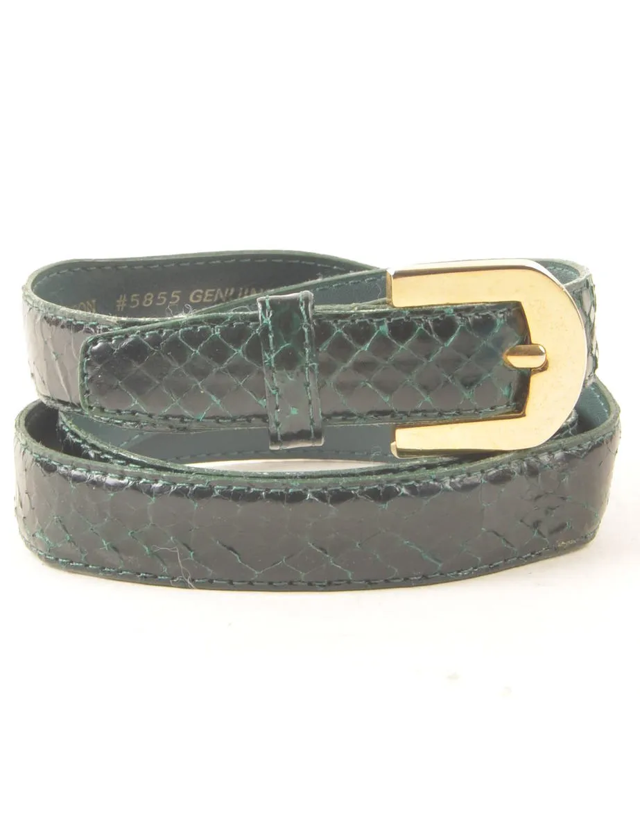 Snakeskin Waist Belt - S