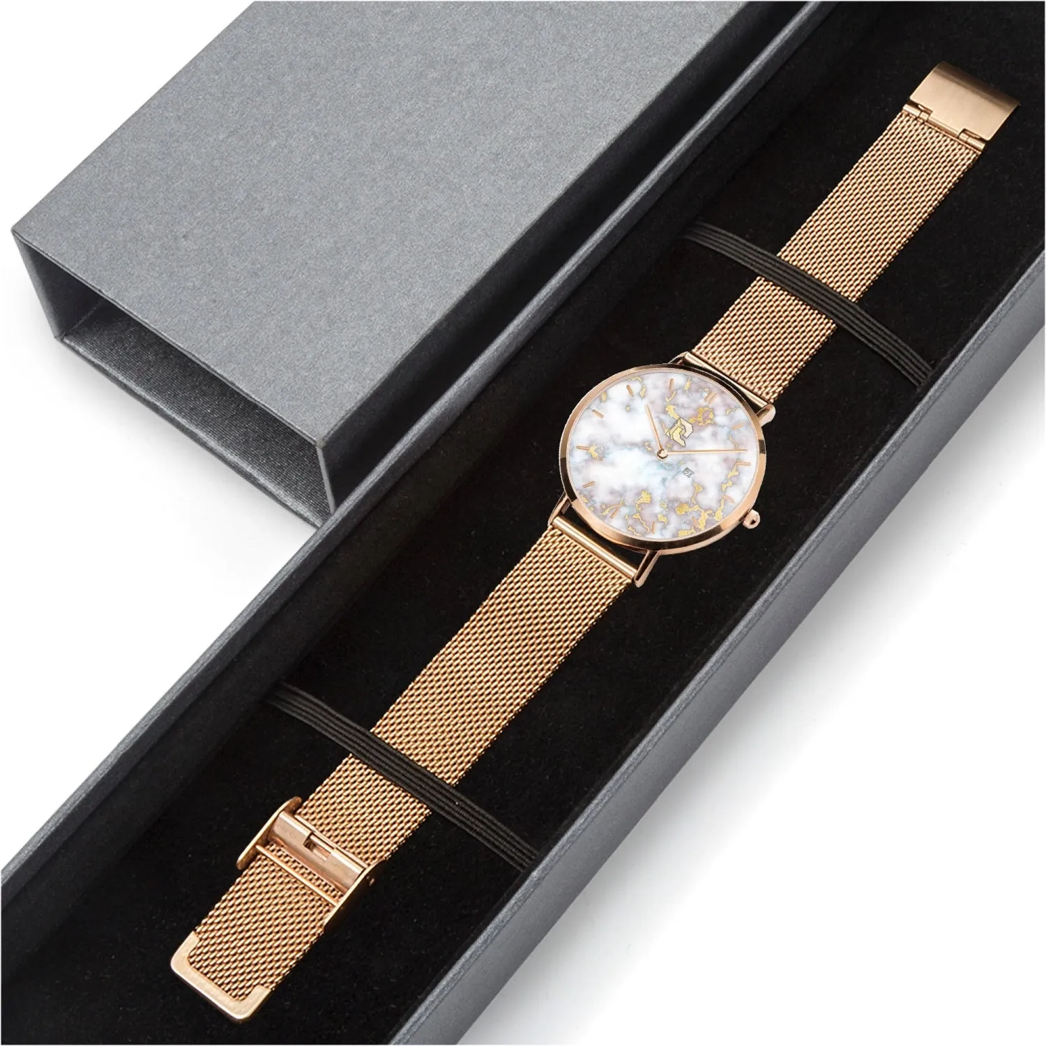 Stainless Steel Perpetual Calendar Quartz Watch (With Indicators)