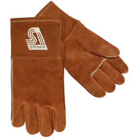 Steiner 0403W-L Side Split Cowhide Thermal Protection Gloves, Wool Insulated Lining, 14" Length