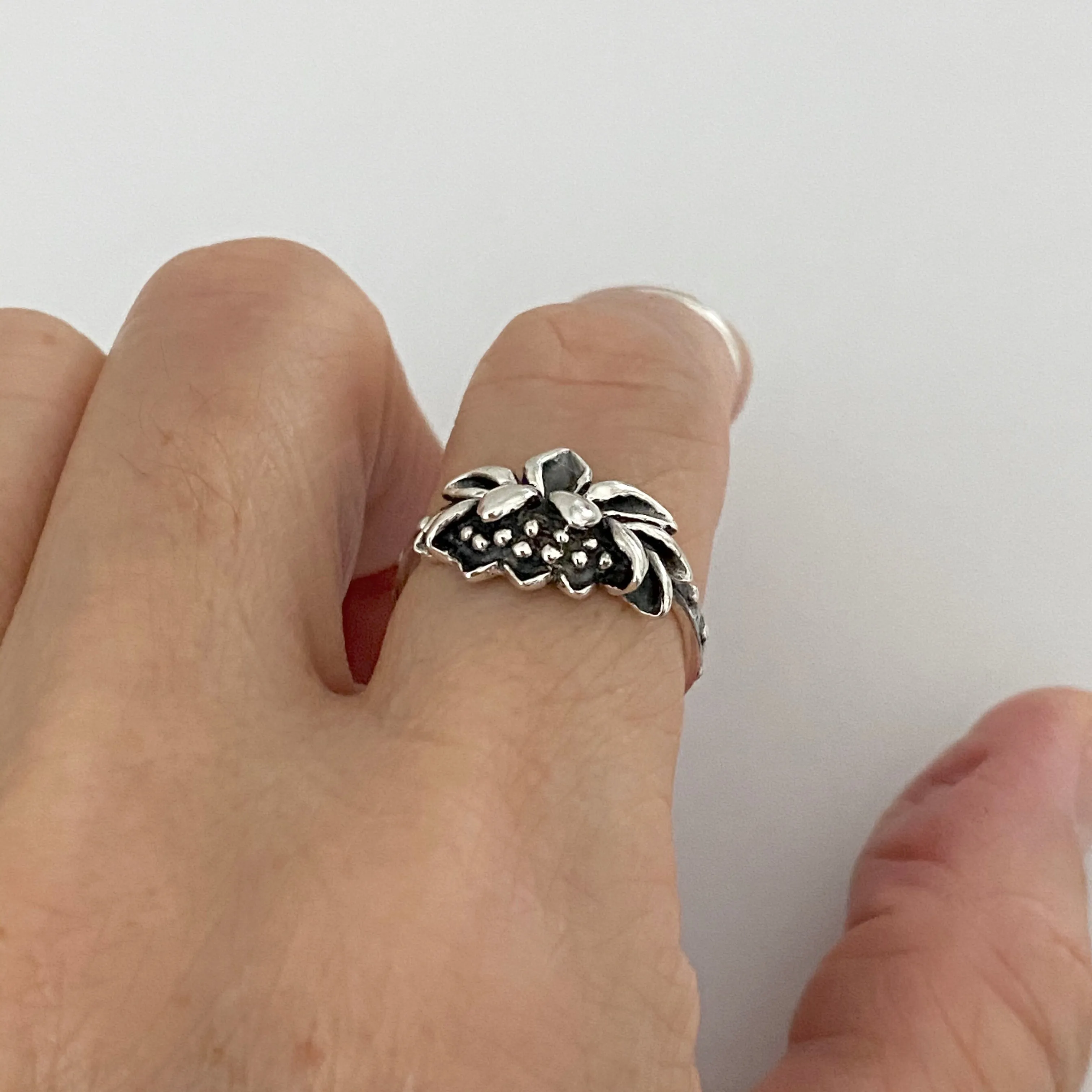 Sterling Silver Blooming Lotus Ring, Flower Ring, Spirit Ring, Boho Ring
