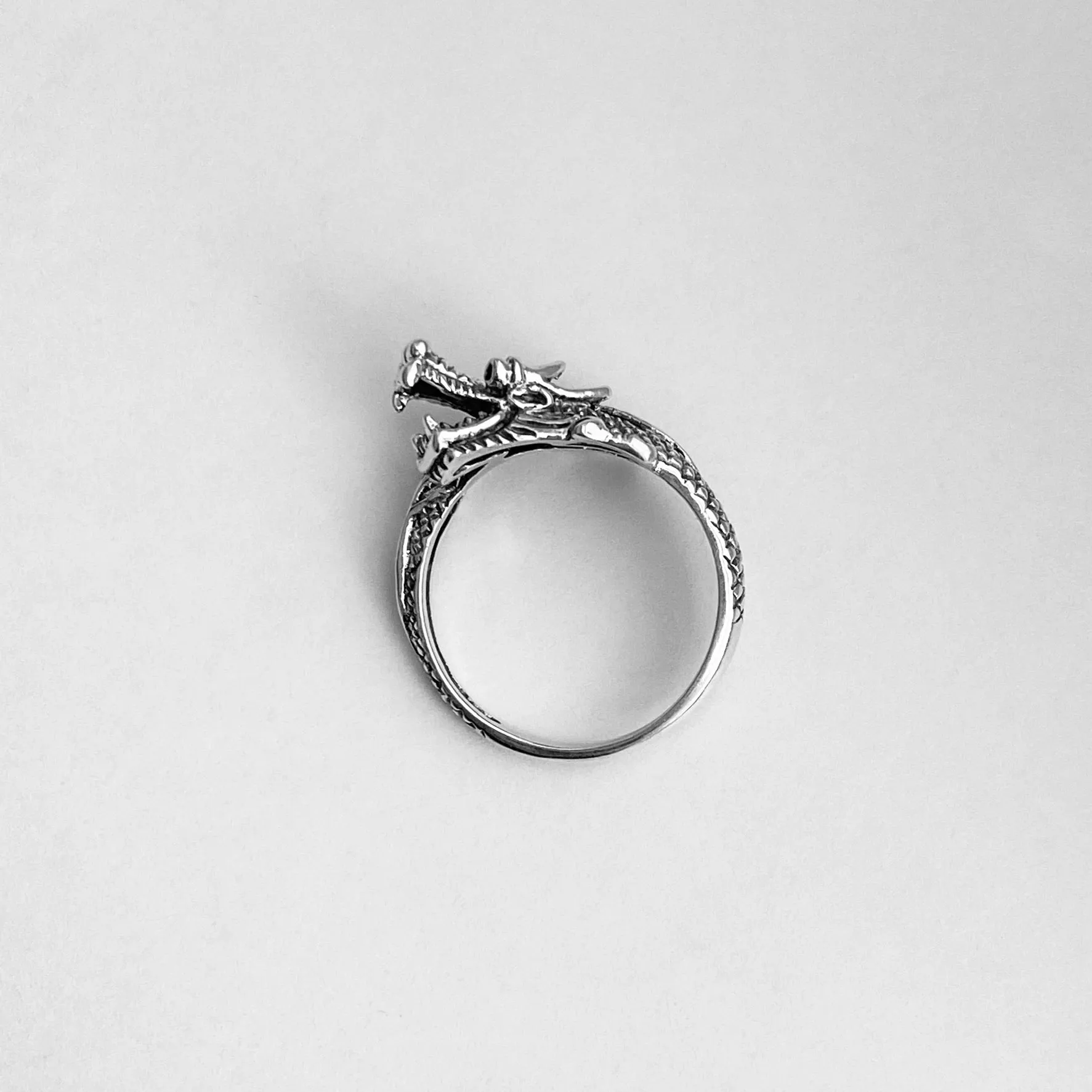 Sterling Silver Dragon Ring, Silver Ring, Boho Ring, Spirit Animal Ring
