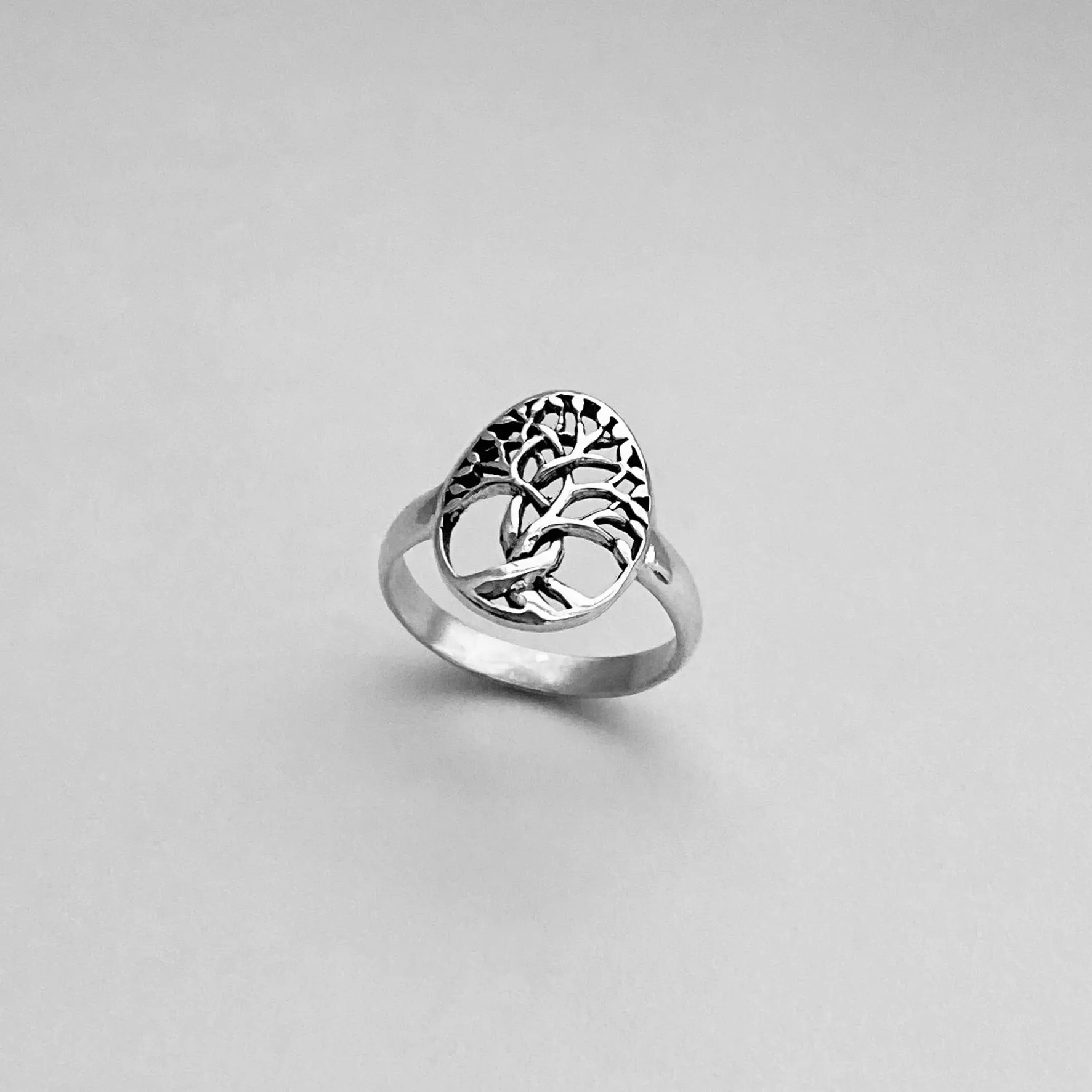 Sterling Silver Medium Tree of Life Ring, Tree Ring, Silver Ring, Boho Ring, Fortune Ring