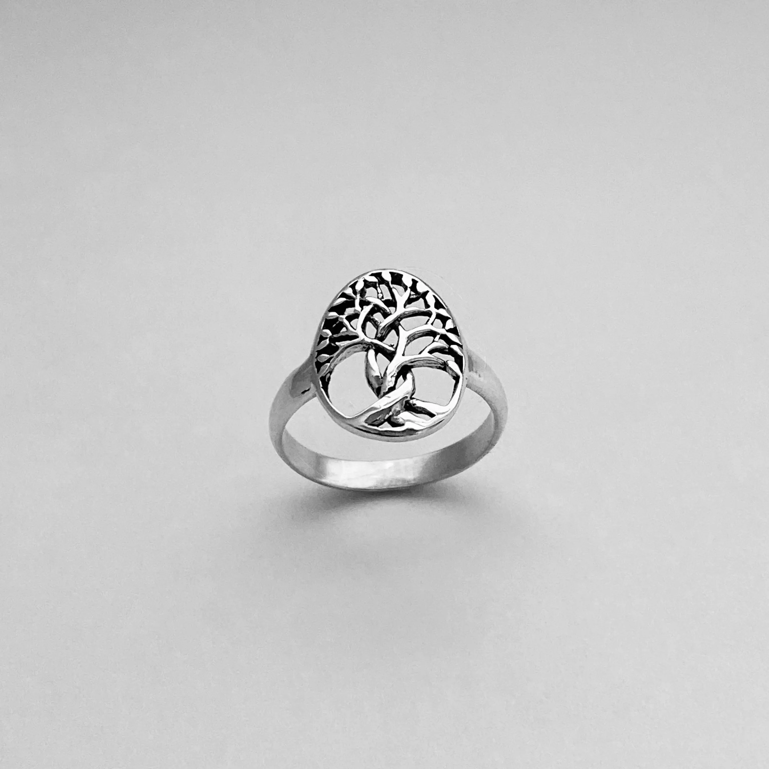 Sterling Silver Medium Tree of Life Ring, Tree Ring, Silver Ring, Boho Ring, Fortune Ring