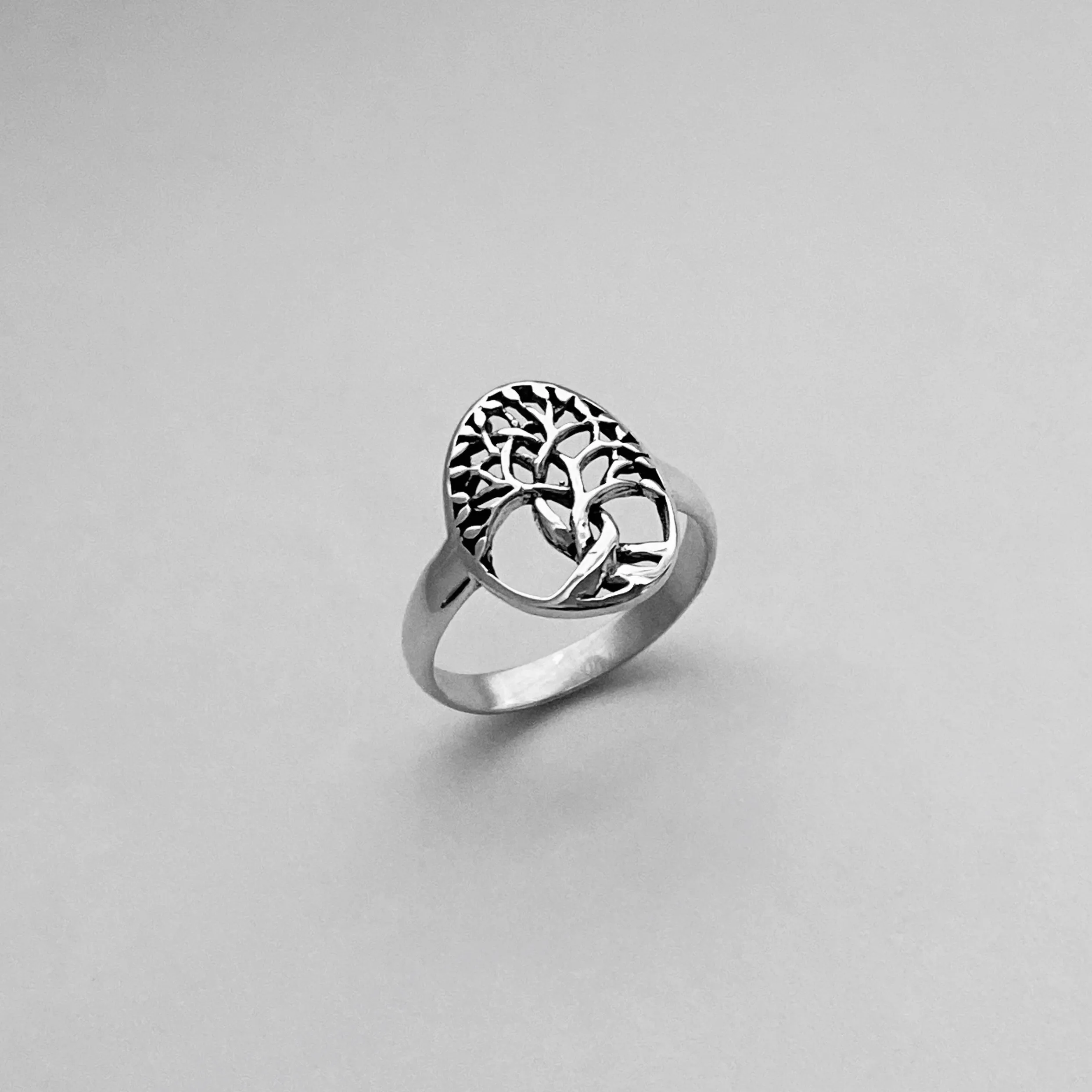 Sterling Silver Medium Tree of Life Ring, Tree Ring, Silver Ring, Boho Ring, Fortune Ring