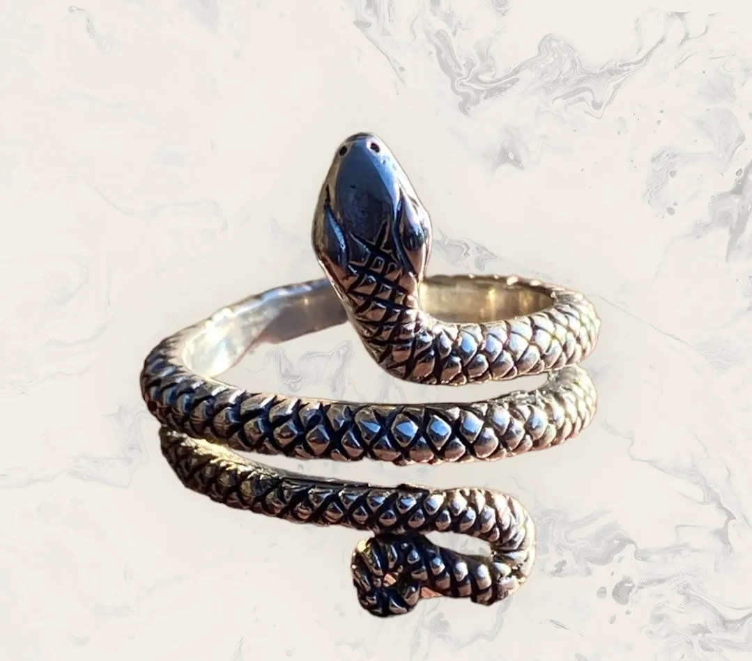 Sterling Silver Snake Ring