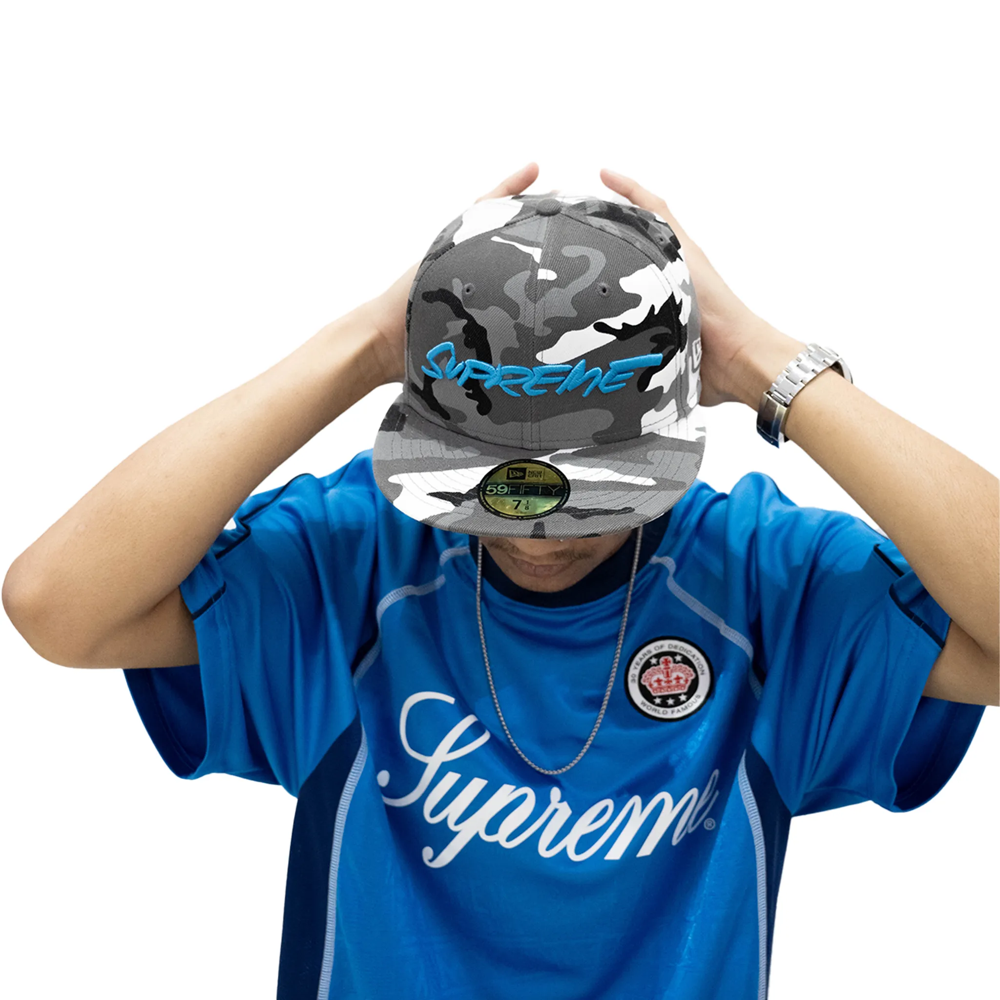 Supreme Futura New Era 59Fifty Fitted Cap Snow Camo (SS24)