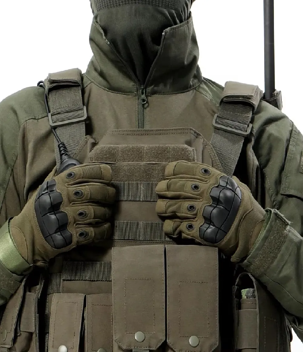 Tactical Gloves with Hard Shield Palm Pads for Tactical Training Hunting Hiking Camping Climbing