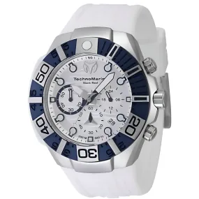 Technomarine Men's Watch - Reef Quartz Chronograph White Silicone Strap | TM-523013