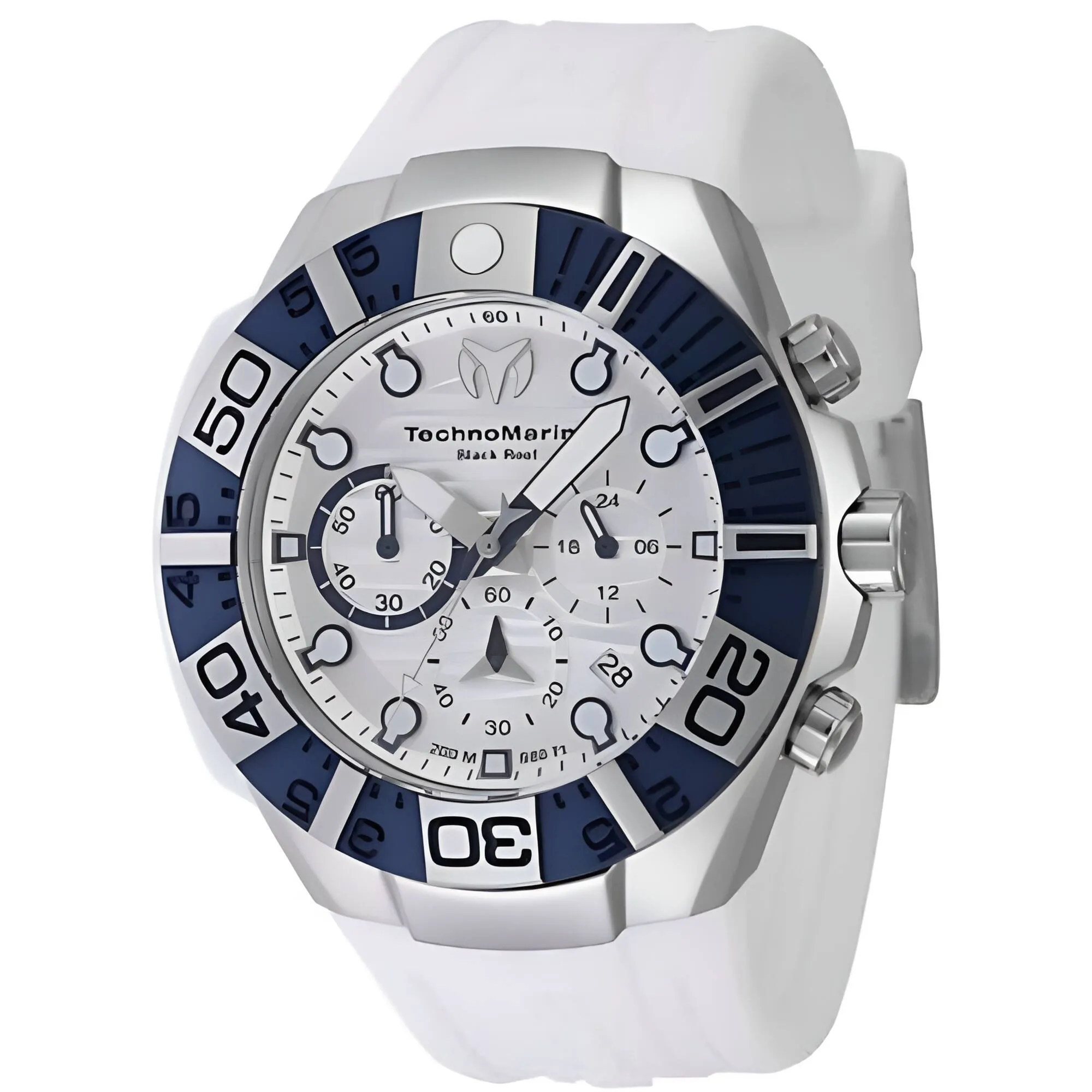 Technomarine Men's Watch - Reef Quartz Chronograph White Silicone Strap | TM-523013