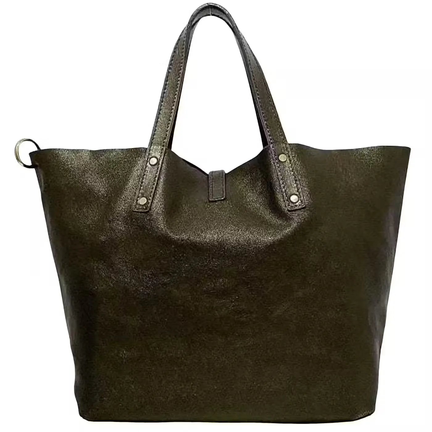 TIFFANY & CO. SUEDE LEATHER REVERSIBLE TOTE BAG
