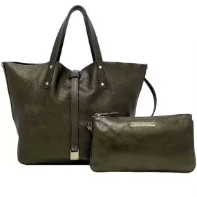 TIFFANY & CO. SUEDE LEATHER REVERSIBLE TOTE BAG