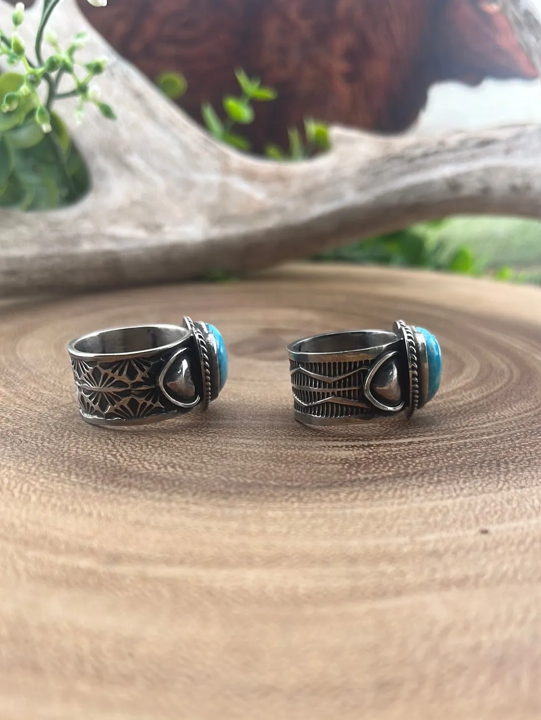 Tillman Turquoise & Sterling Silver Heart  Ring
