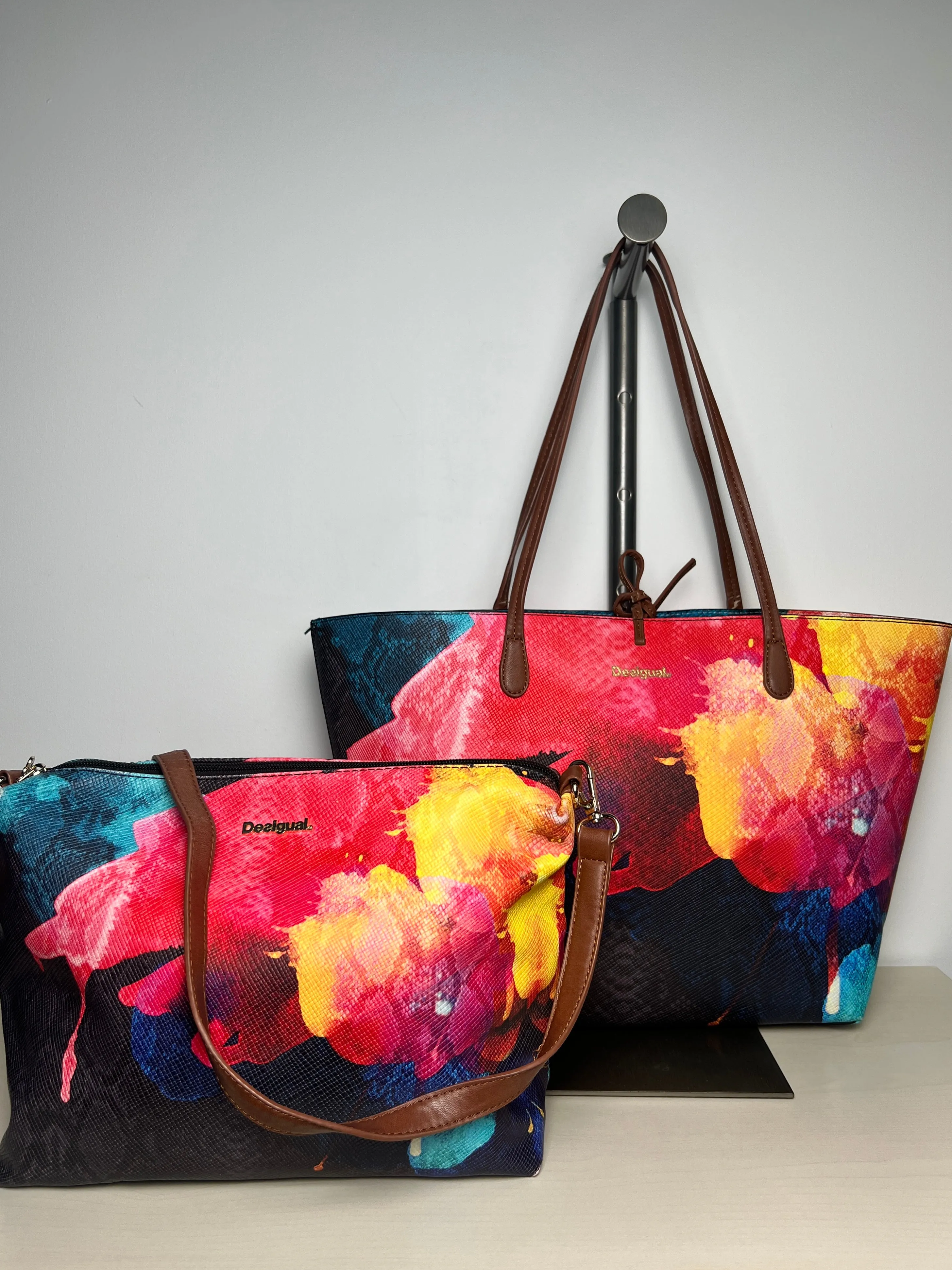 Tote Designer By Desigual, Size: Large