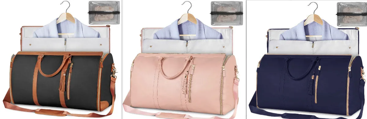 Trebeau Women's Waterproof Maxi Folding Suit Travel Duffle Handbag