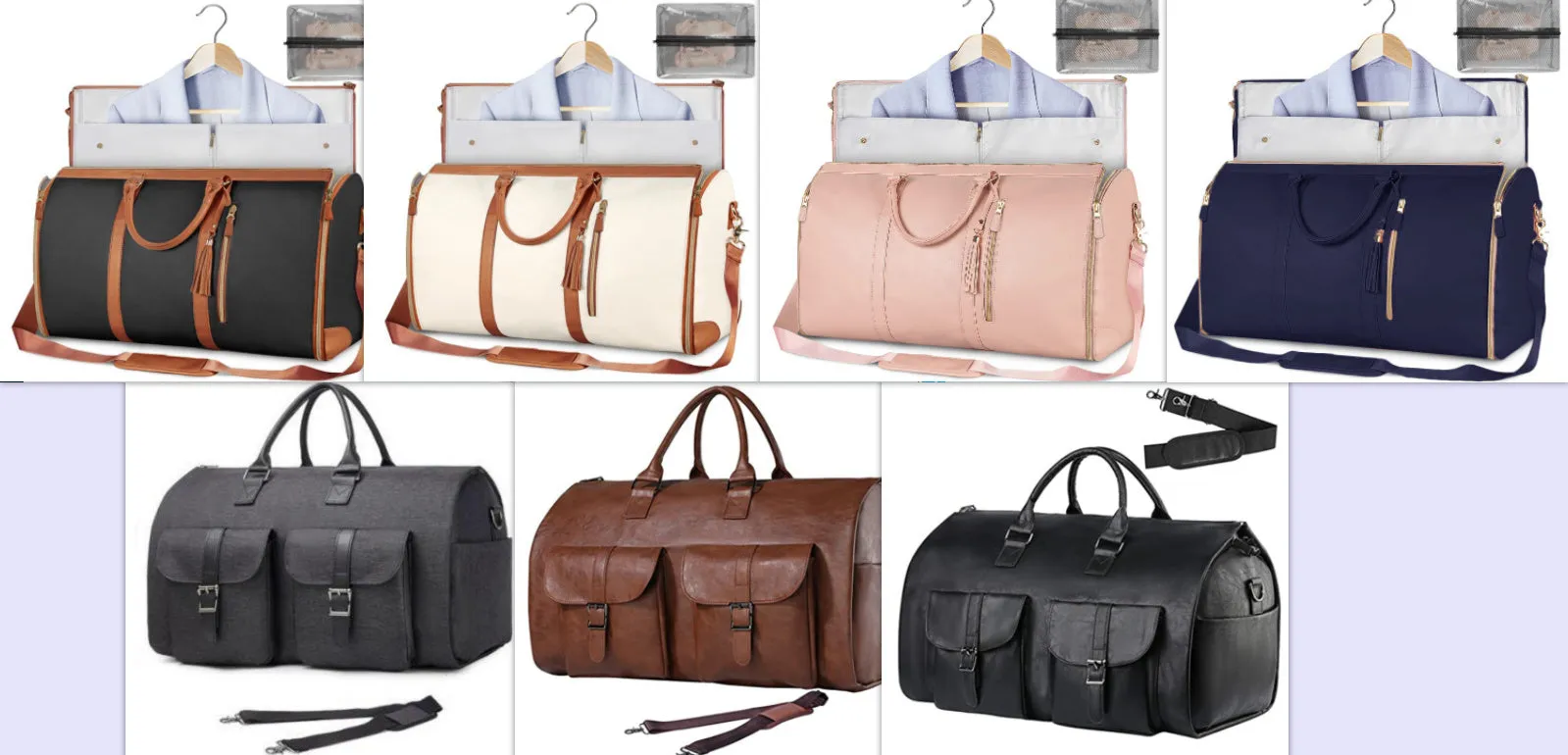 Trebeau Women's Waterproof Maxi Folding Suit Travel Duffle Handbag