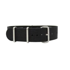 Tuxedo Black - Nato Watch Strap For Rolex Oyster Perpetual