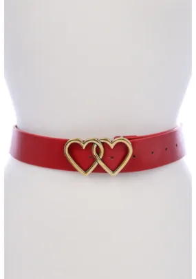 Two Hearts Buckle Belt