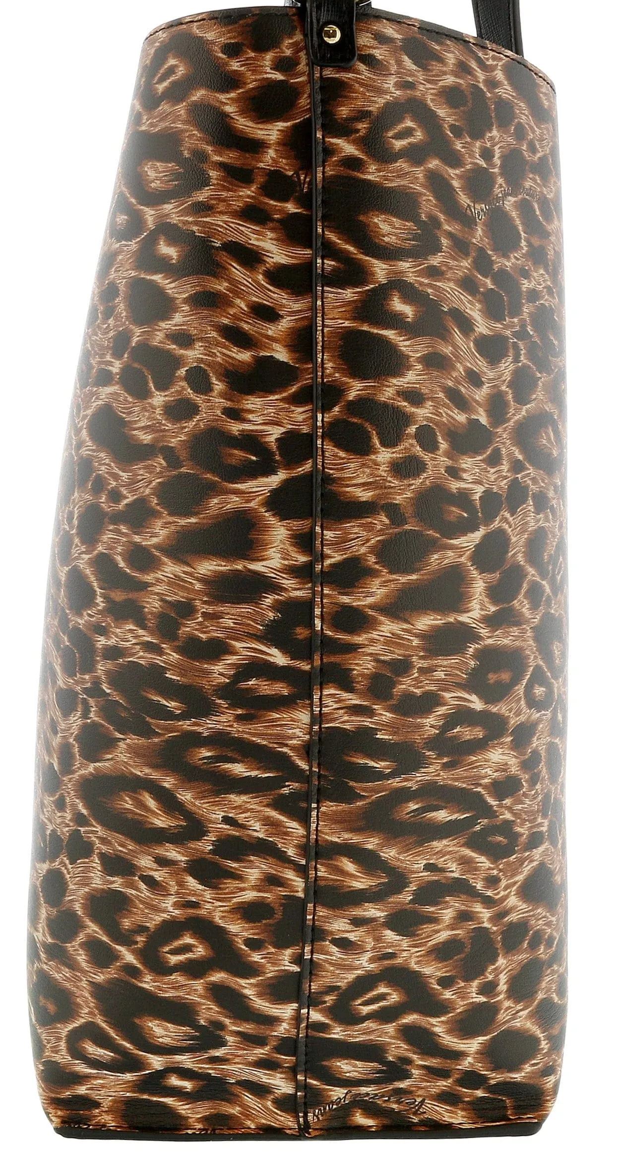 Versace Jeans Couture Reversible Signature Animal Print  Large Shopper Tote