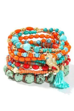 Vibrant Mixed Beaded Bracelet