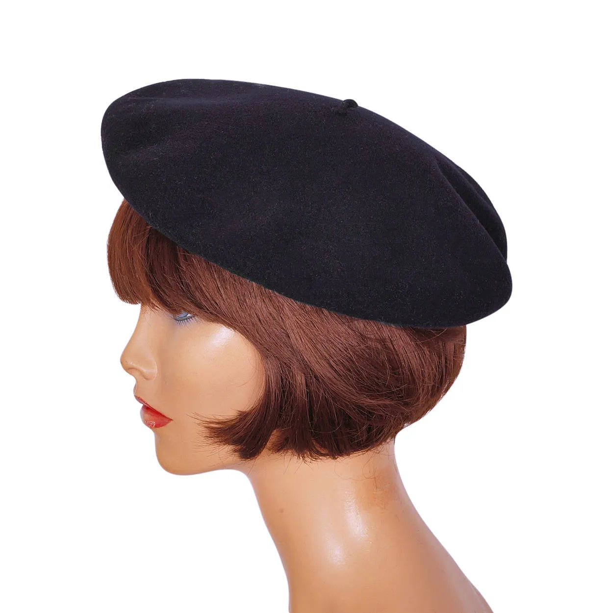 Vintage French Beret Hat Boina Ederra Basque Excelsiora Super Foulard Navy Blue
