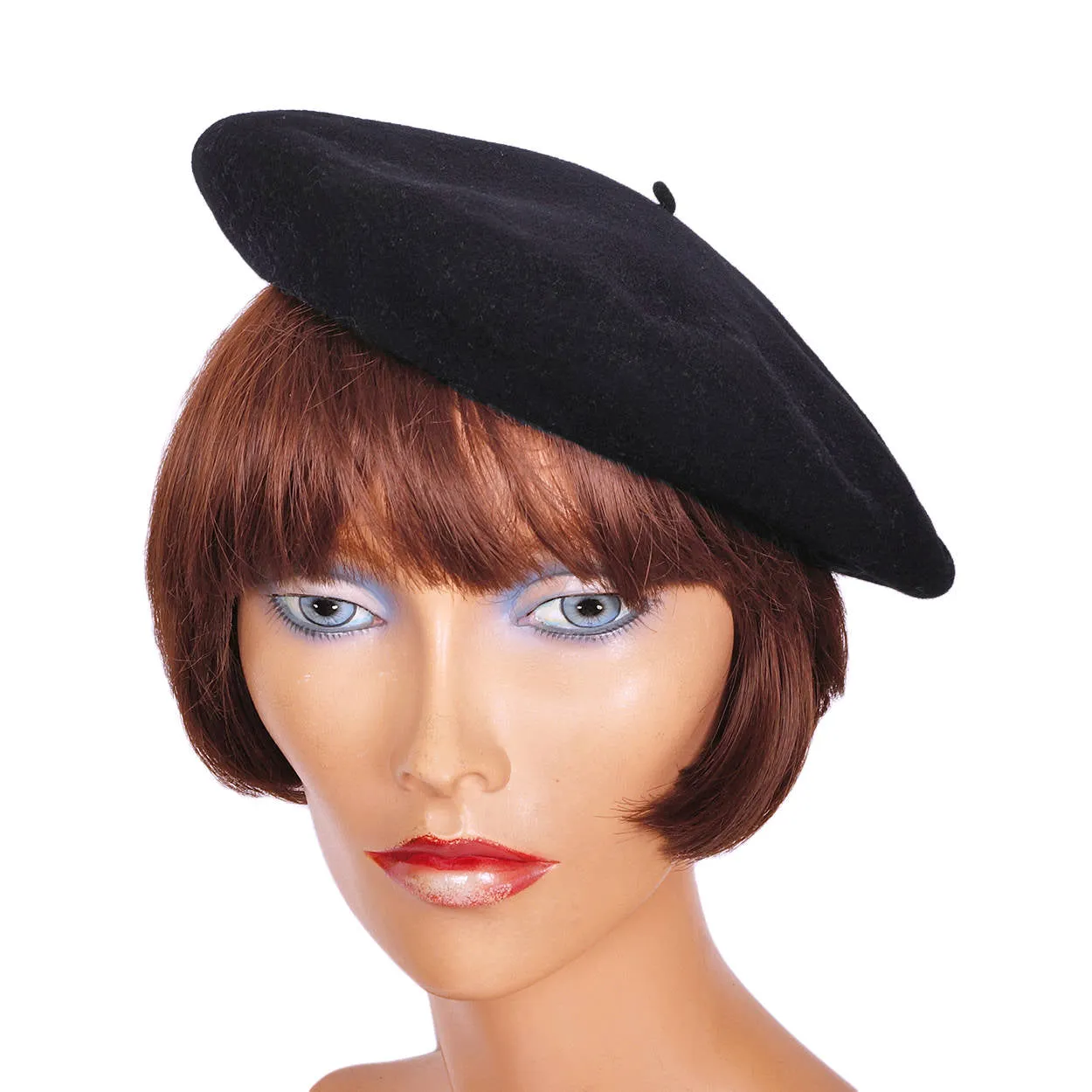 Vintage French Beret Hat Boina Ederra Basque Excelsiora Super Foulard Navy Blue