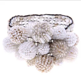 White Ball Beaded Bracelet