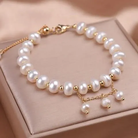 White Beads Bracelet for Girls