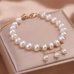 White Beads Bracelet for Girls