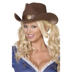 Wild West Felt HAT - Brown Cowboy Hat