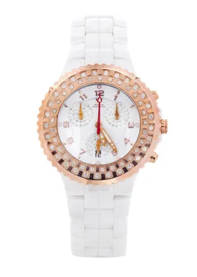 Womens Rose Gold Tone Diamond Watch | Appx 1.1 Carats