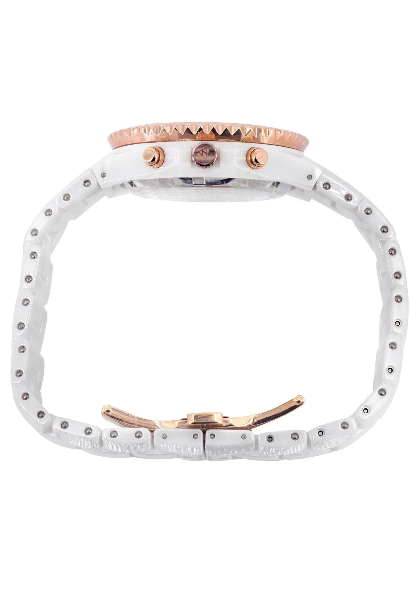 Womens Rose Gold Tone Diamond Watch | Appx 1.1 Carats