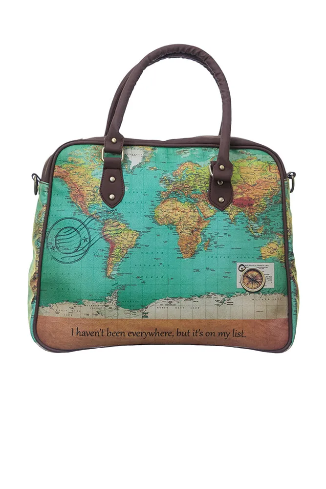 World Map Travel Bag
