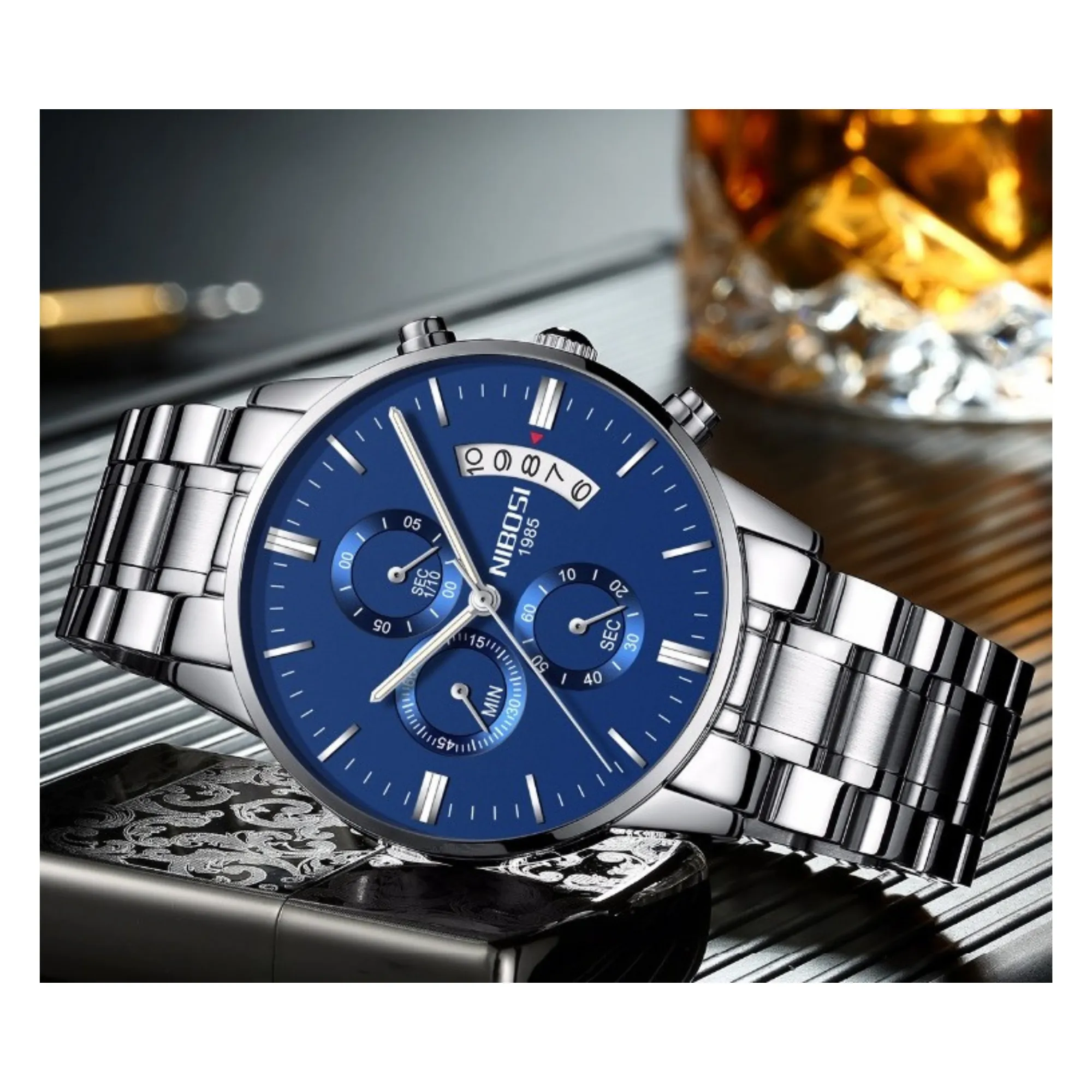 WW0748 Nibosi Chronograph Date Chain Watch NI2309