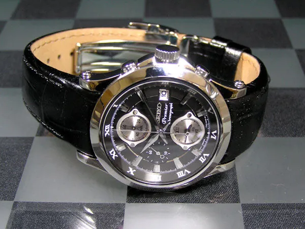 WW0875 Seiko Premier Chronograph Chain Watch SNA587P1