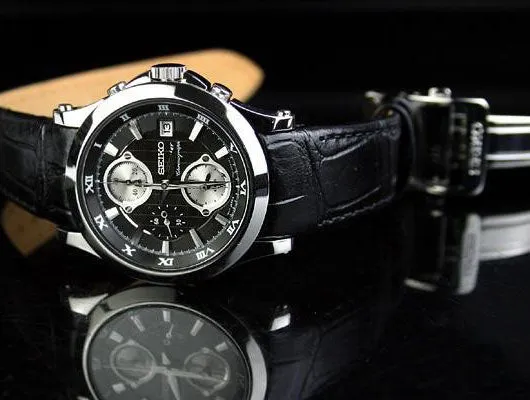 WW0875 Seiko Premier Chronograph Chain Watch SNA587P1