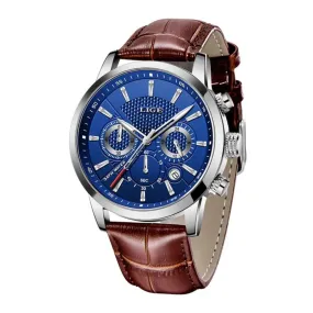 WW1768 Lige Chronograph Stainless Steel Silver Belt Watch 9866